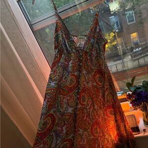 L'AGENCE Multicolor Paisley Maxi Dress